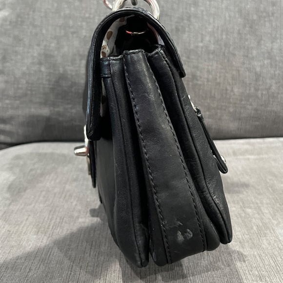 Vintage Coach Black Leather Shoulder Bag - Picture 3 of 13